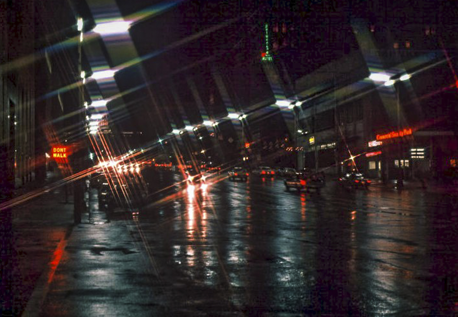 Night Rain Scene South Main – Willamette Valley PhotoArts Guild
